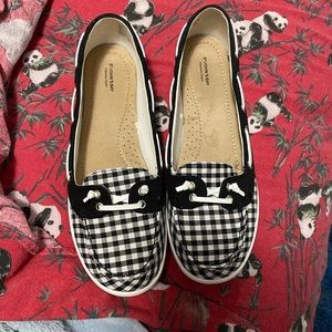 Cute slip on boat style shoes